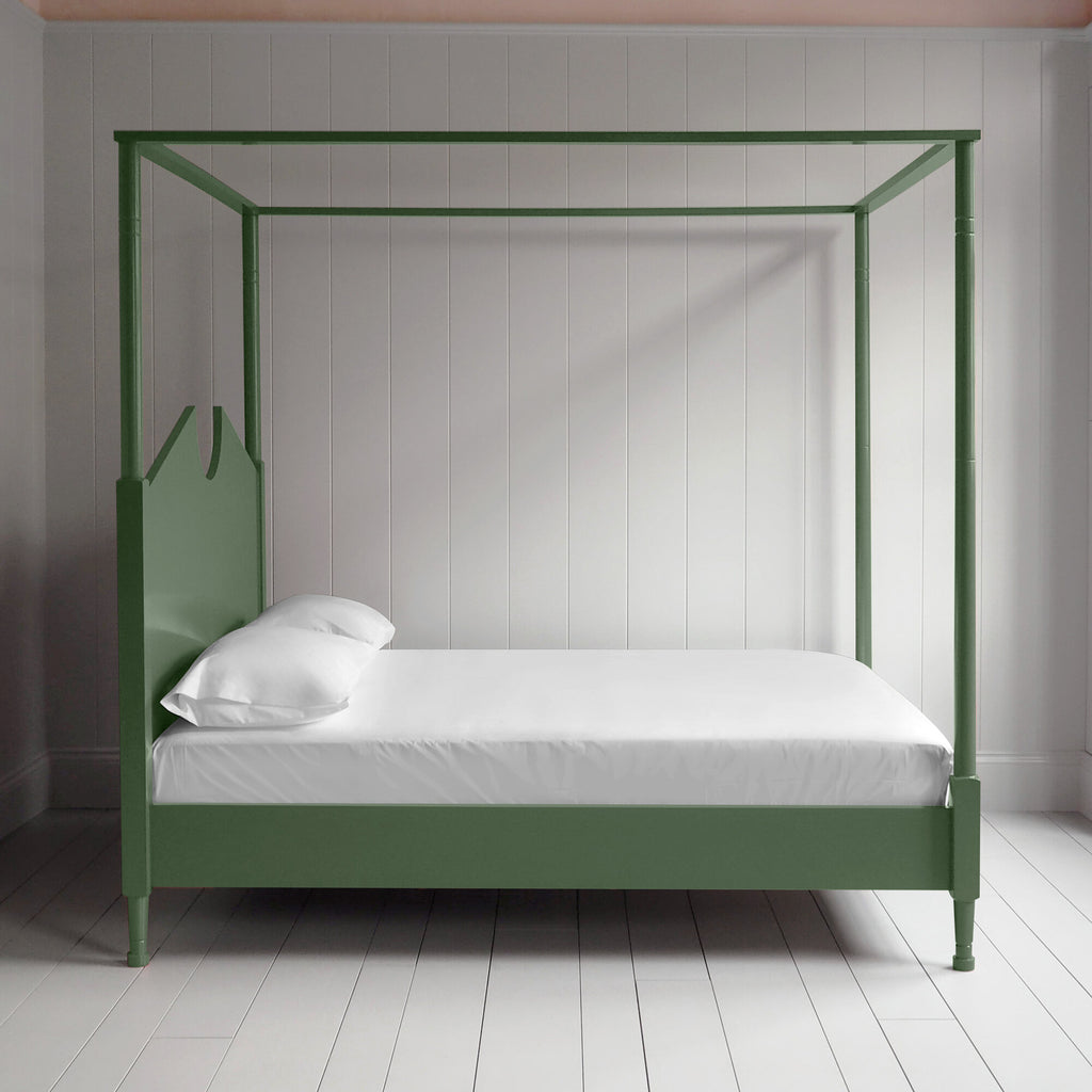  Out for the Count Four Poster Bed in Sage Green 