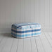 image of Hither Hexagonal Storage Ottoman in Checkmate Cotton, Blue