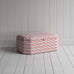 image of Hither Hexagonal Storage Ottoman in Slow Lane Cotton Linen, Berry