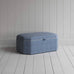 image of Hither Hexagonal Storage Ottoman in Well Plaid Cotton, Blue Brown