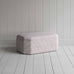 image of Hither Hexagonal Ottoman in Ticking Cotton, Berry