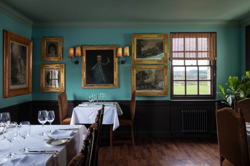 Hotel Cavendish Baslow dining area designed by Nicola Harding & Co
