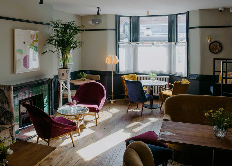 Sitting Area of The Rose Hotel Designed by Nicola Harding & Co.