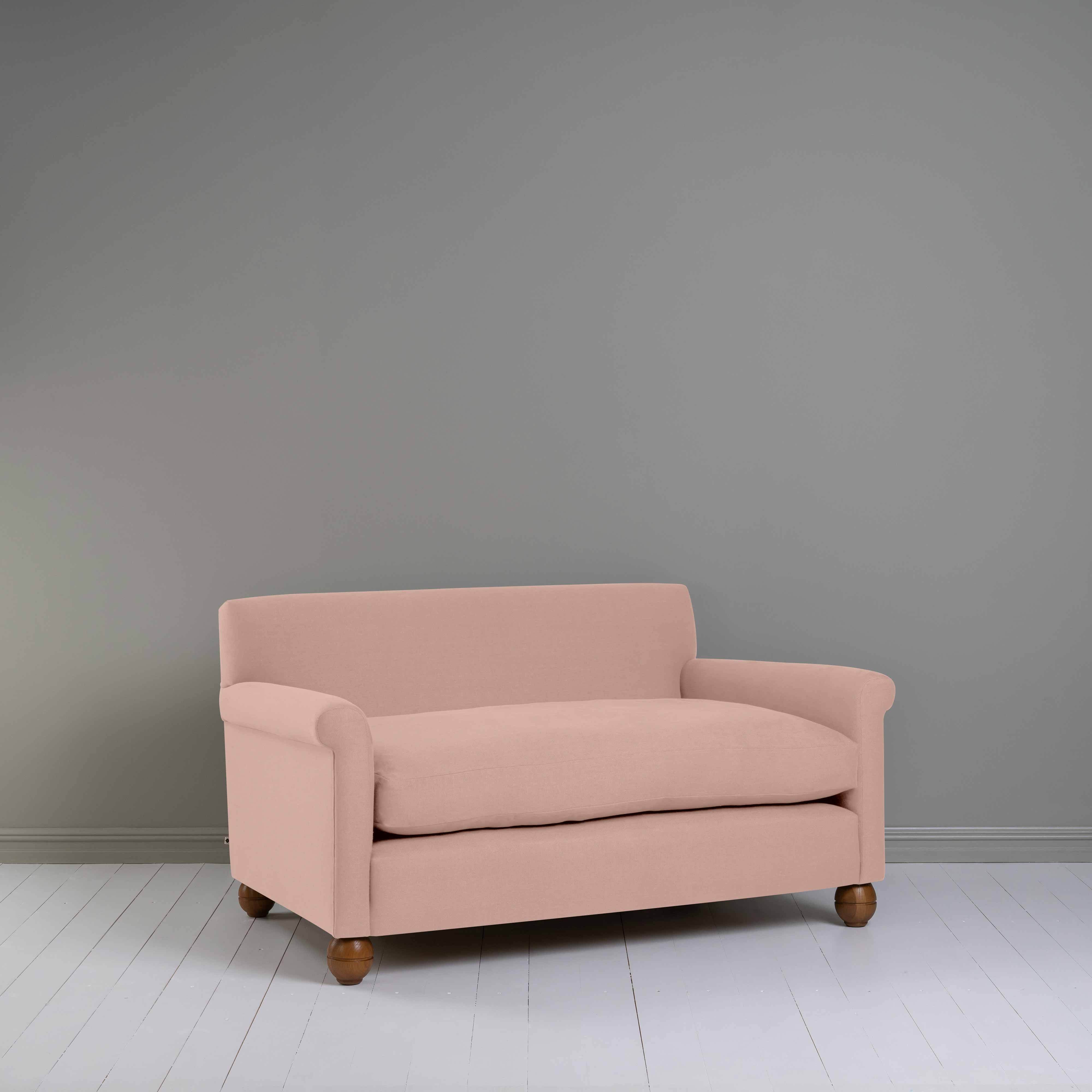  Idler 2 Seater Sofa in Laidback Linen Dusky Pink 