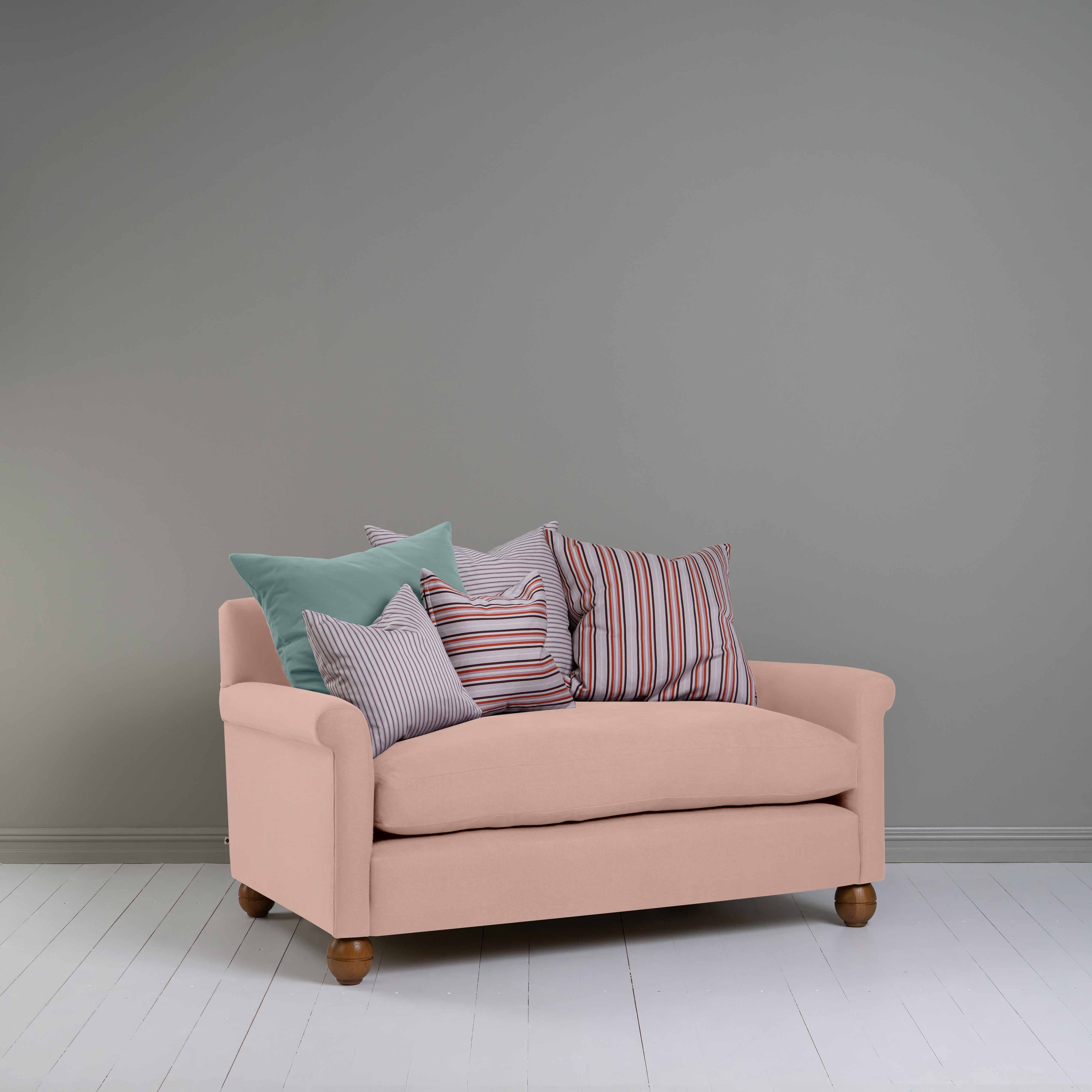  Idler 2 Seater Sofa in Laidback Linen Dusky Pink 
