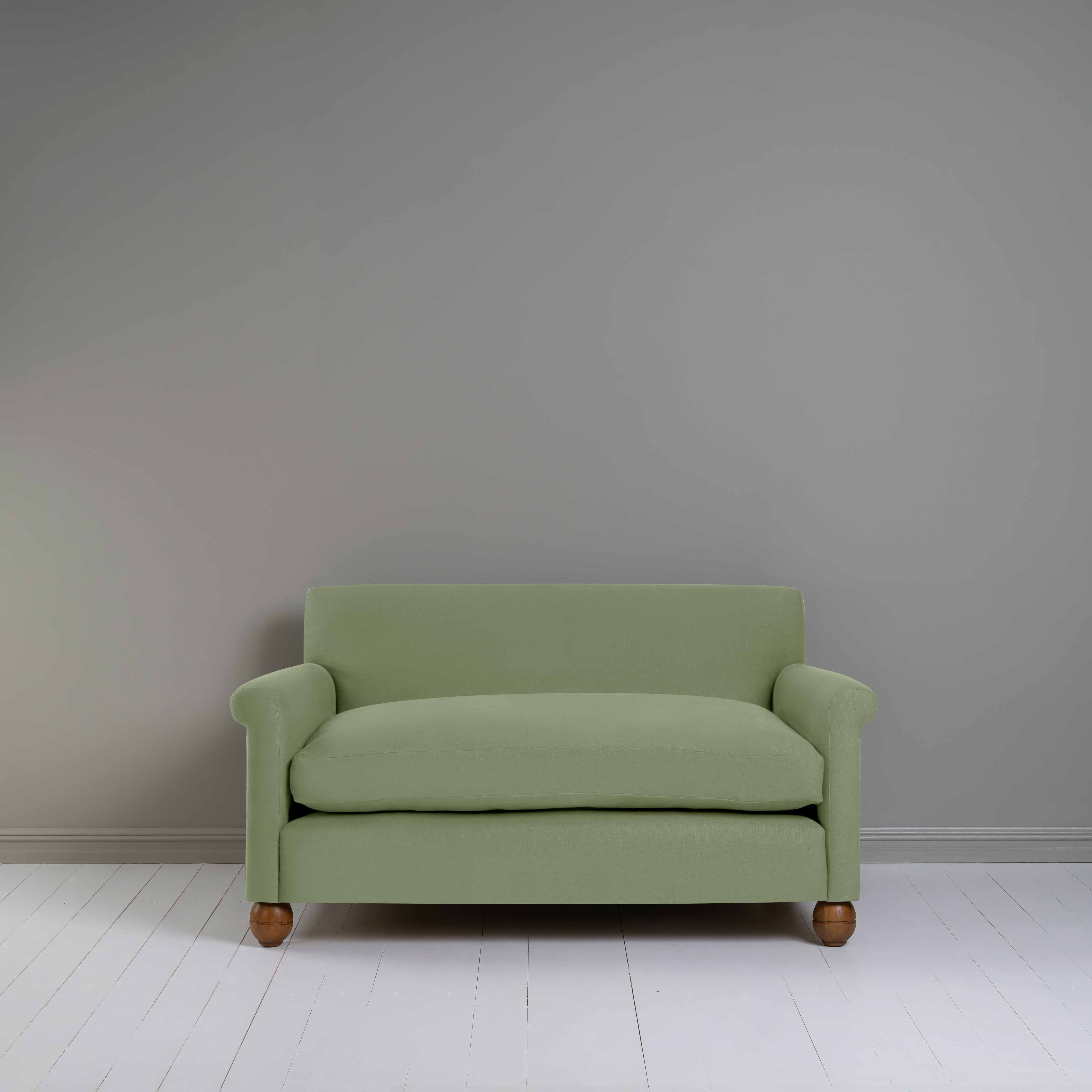 Idler 2 Seater Sofa in Laidback Linen Moss - Nicola Harding