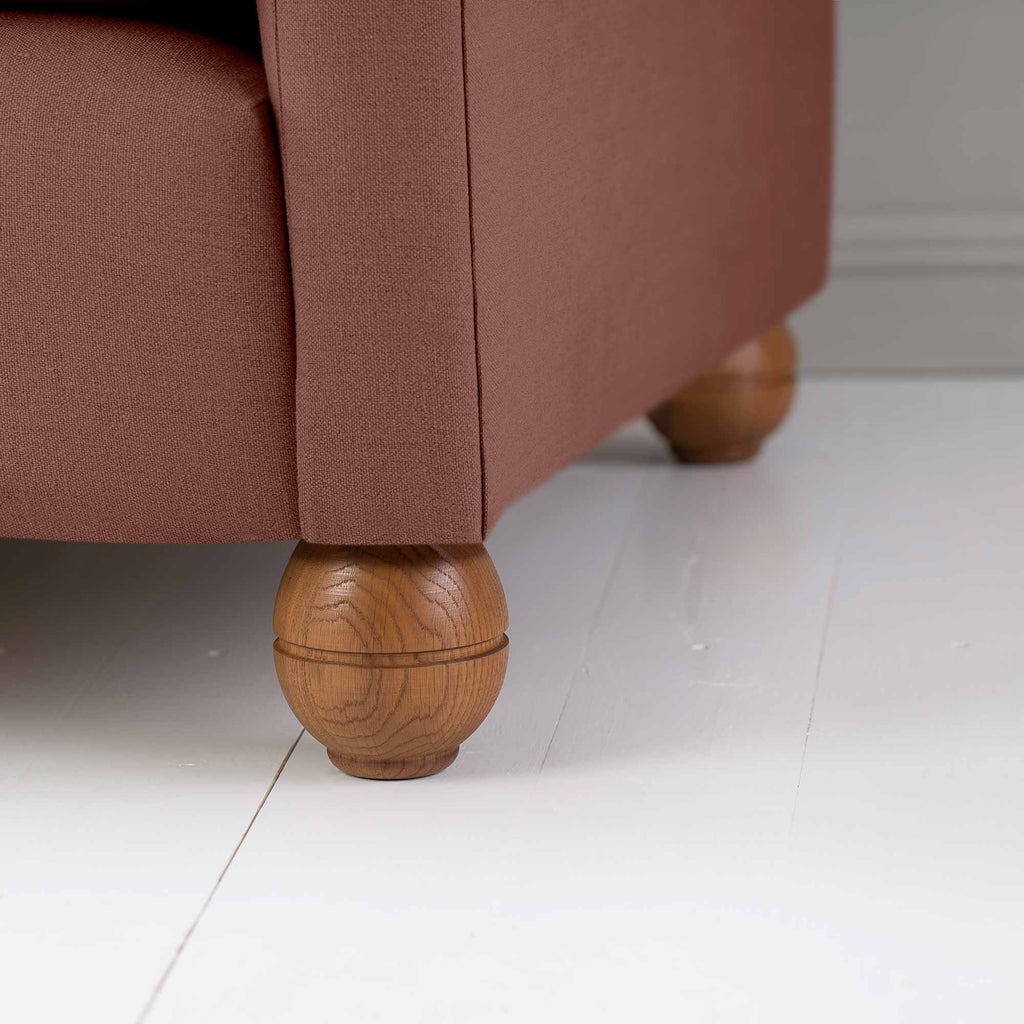 Idler 2 Seater Sofa in Laidback Linen Sweet Briar - Nicola Harding