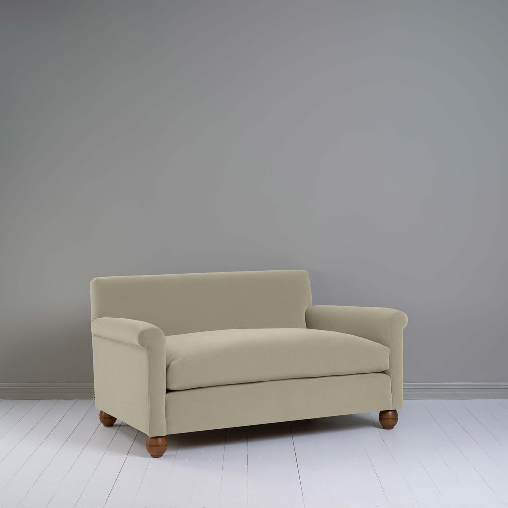 Idler 2 Seater Sofa in Intelligent Velvet Moonstone - Nicola Harding