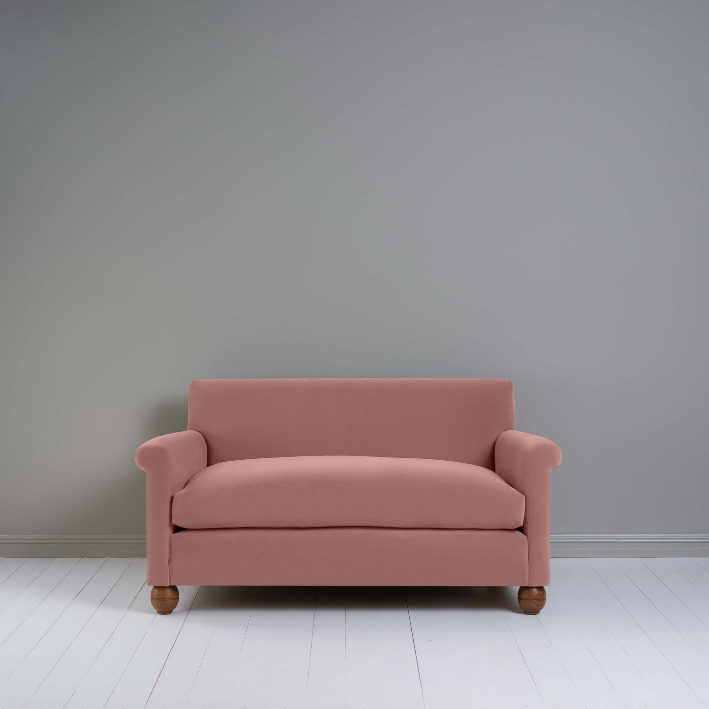 Idler 2 Seater Sofa in Intelligent Velvet Rose