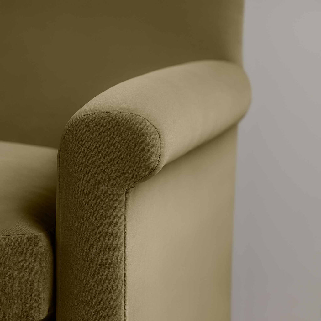 Idler 2 Seater Sofa in Intelligent Velvet Sepia - Nicola Harding