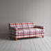 image of Idler 3 Seater Sofa in Checkmate Cotton, Berry