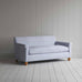 image of Idler 3 Seater Sofa in Ticking Cotton, Aqua Brown