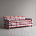 image of Idler 4 Seater Sofa in Checkmate Cotton, Berry
