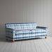 image of Idler 4 Seater Sofa in Checkmate Cotton, Blue