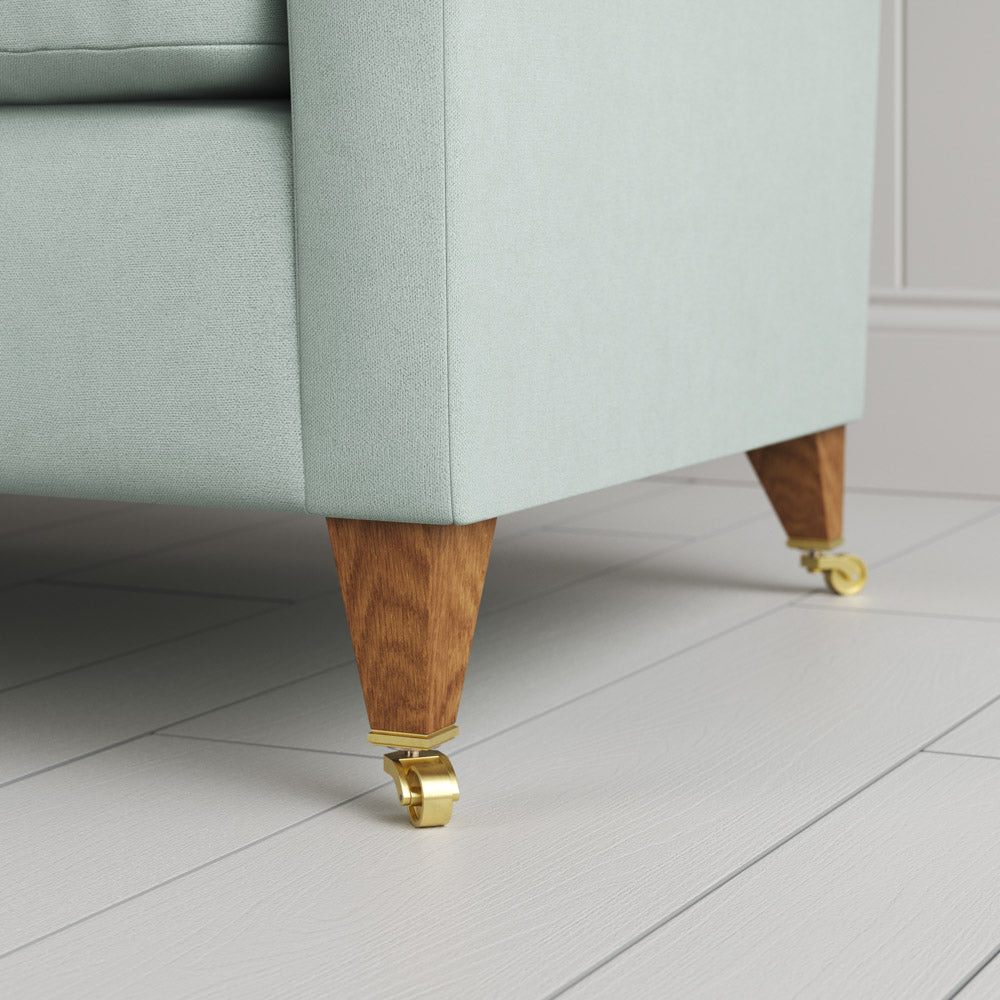 Detail of the feet and castors on the BIG LOVE seat by Nicola Harding.