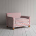 image of Idler Love Seat in Slow Lane Cotton Linen, Berry