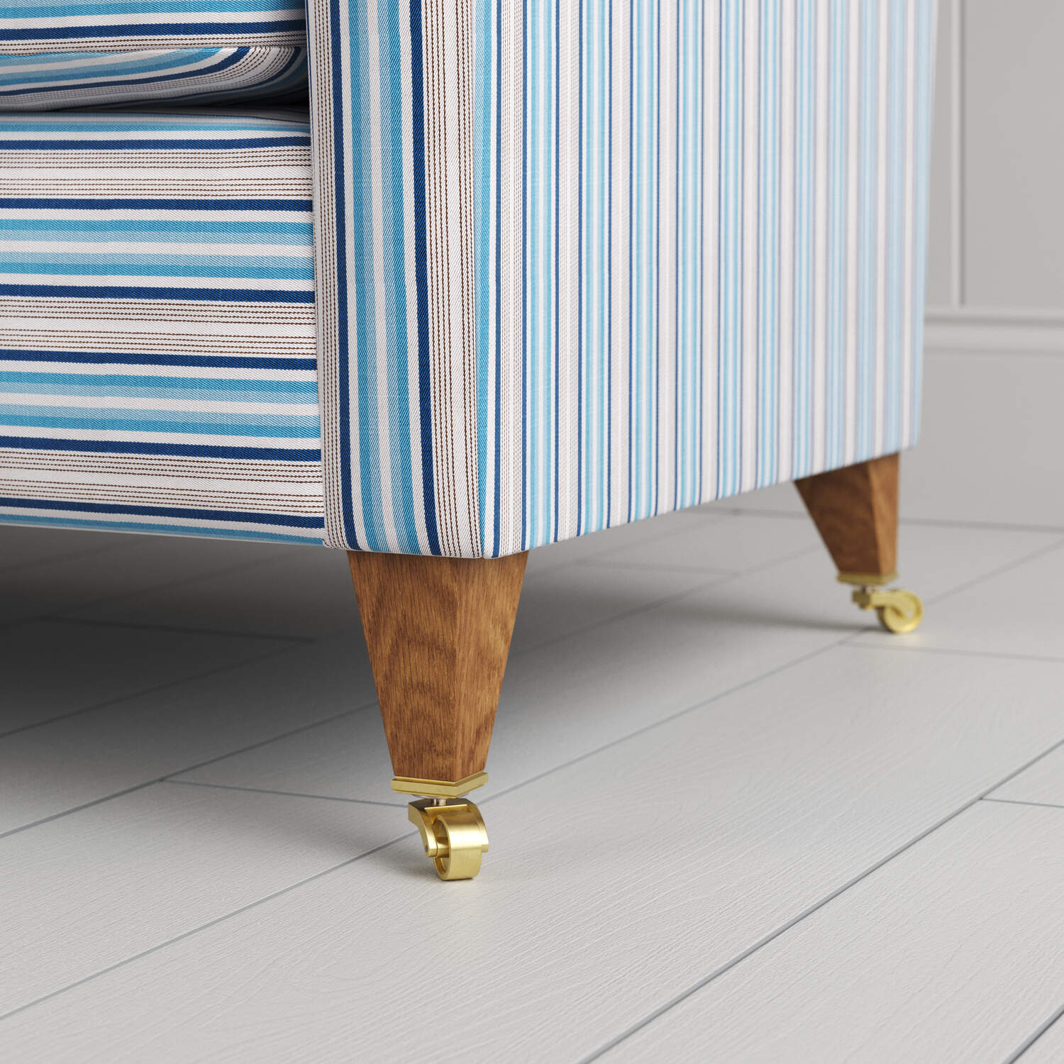 Round Wooden Foot Closeup of NiX Seating Furniture - By Nicola Harding & Co.