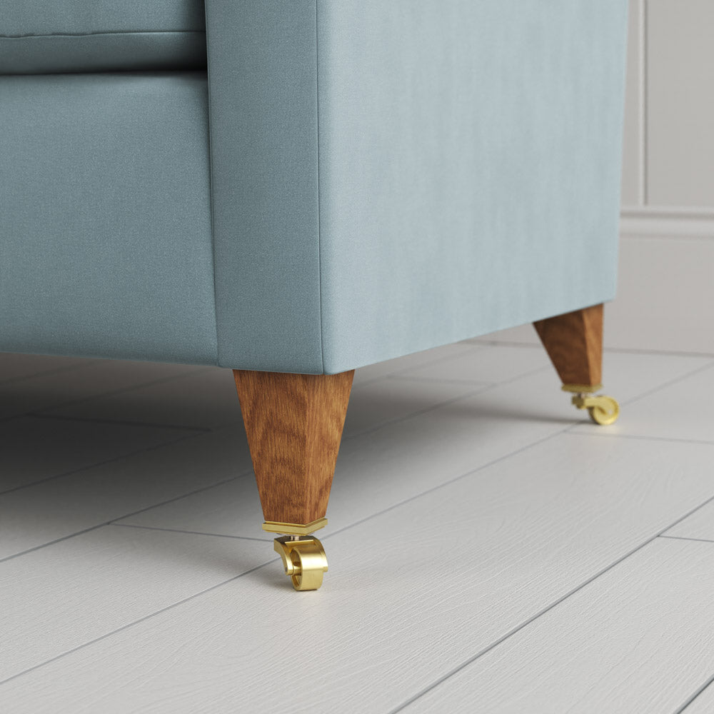 Design details of tapered legs with caster wheels by NiX