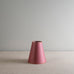 image of Ditsy Tall Tapered Lamp Shade in Burgundy with Pink Trim