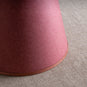 Ditsy Tall Tapered Lamp Shade in Burgundy with Pink Trim, Closeup - Nicola Harding