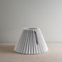 Sunburst Concertina Natural Pleat Lamp Shade with Blackberry Cord - By NiX