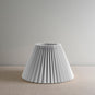 Sunburst Concertina Natural Pleat Lamp Shade with Blackberry Cord, Beautiful Front View - By NiX