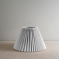 Sunburst Concertina Natural Pleat Lamp Shade with Peacock Blue Cord - NiX By Nicola Harding & Co.