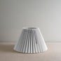 Sunburst Concertina Natural Pleat Lamp Shade with Mauve Cord - By NiX