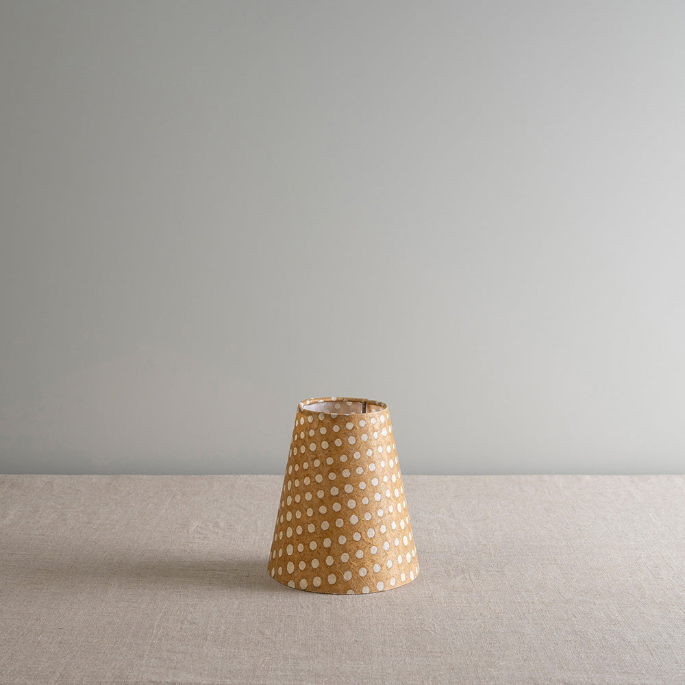To The Point Batik Paper Empire Lamp Shade in Spotty Dotty Tan - By NiX