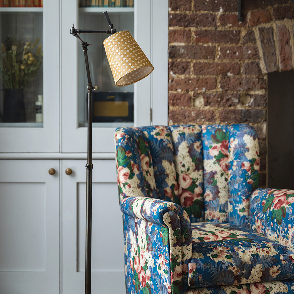 To The Point Batik Paper Empire Lamp Shade in Spotty Dotty Tan