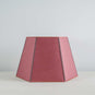 Townhouse Hexagonal Lamp Shade Burgundy - Nicola Harding