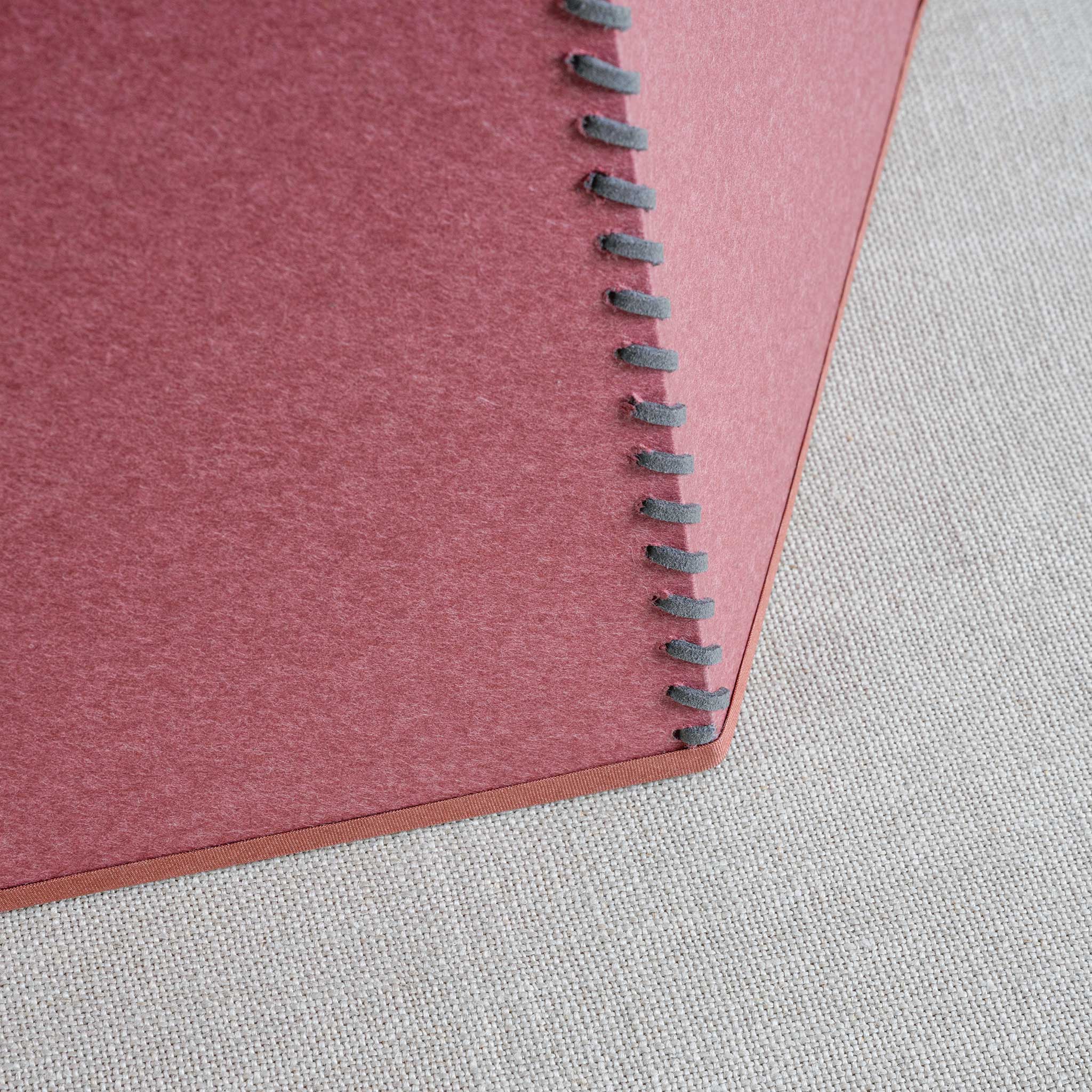 Townhouse Hexagonal Lamp Shade Burgundy - Nicola Harding