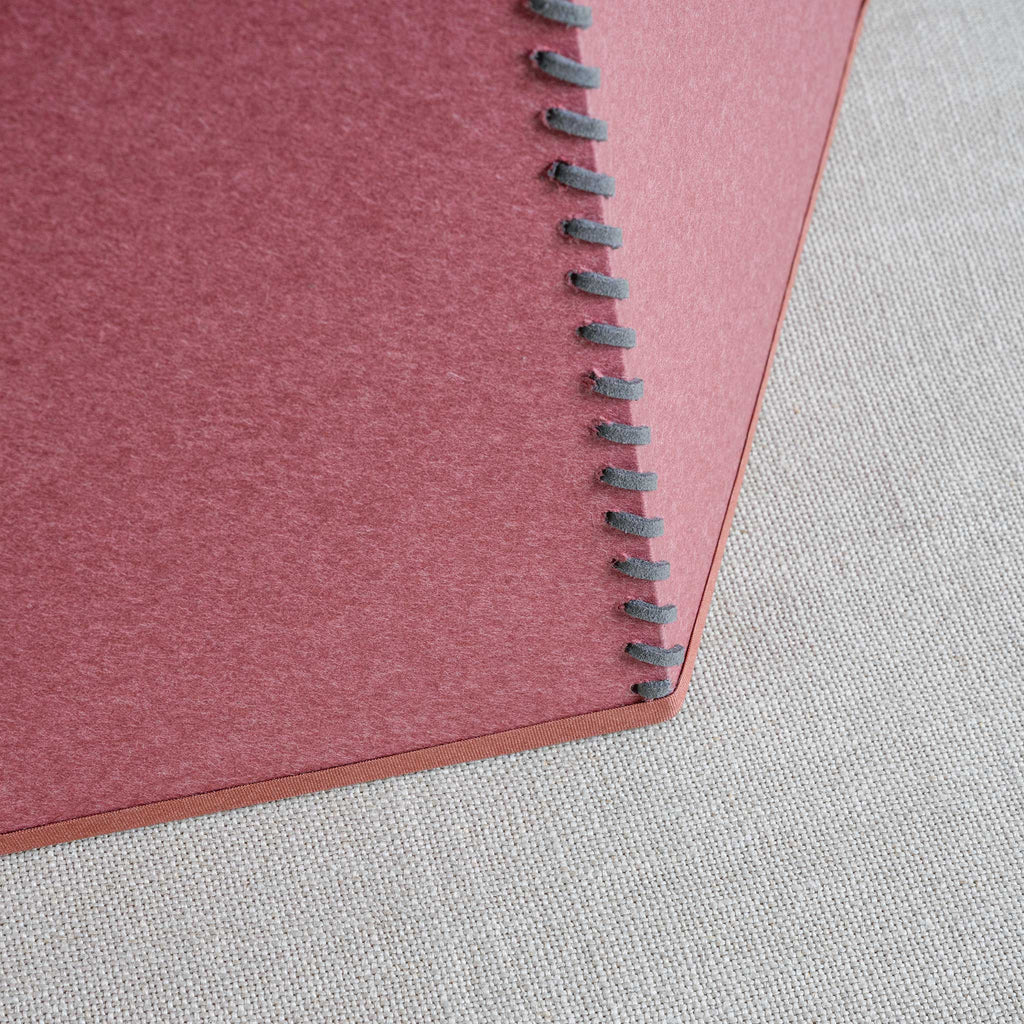 Townhouse Hexagonal Lamp Shade Burgundy - Nicola Harding