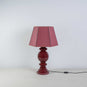 Townhouse Hexagonal Lamp Shade Burgundy - Nicola Harding