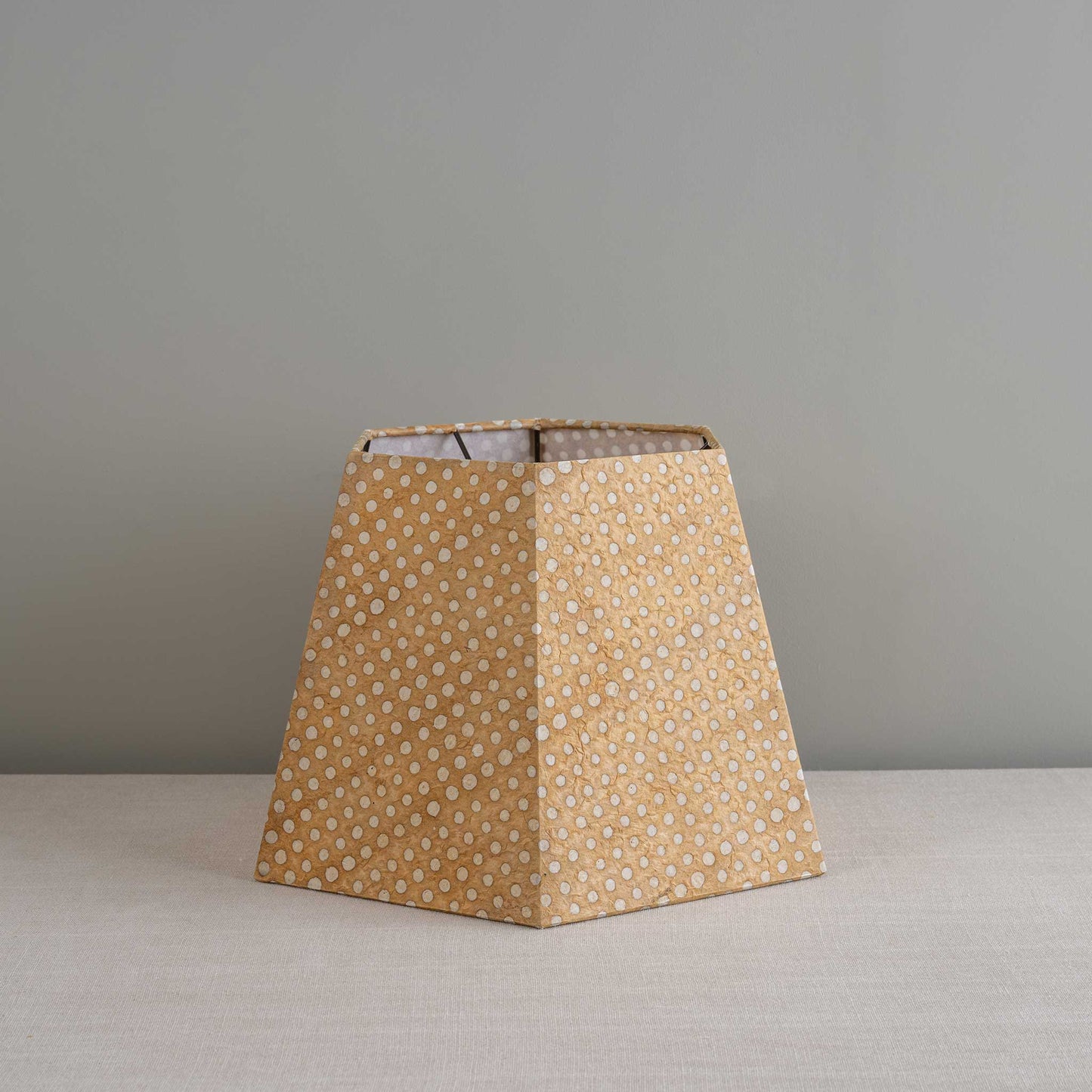 Townhouse Hexagonal Lamp Shade in Dotty Tan