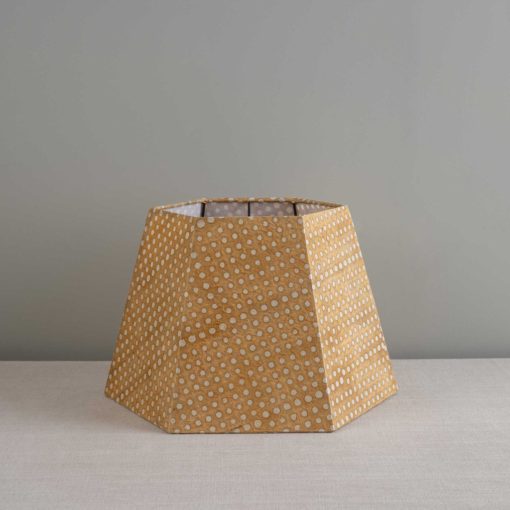 Townhouse Hexagonal Lamp Shade Tan - Nicola Harding