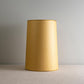 Whimsical Tall Straight Empire Lamp Shade in Mustard with Antiqued Gold Trim