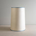 image of Whimsical Tall Straight Empire Lamp Shade in Soft White with Blue Trim