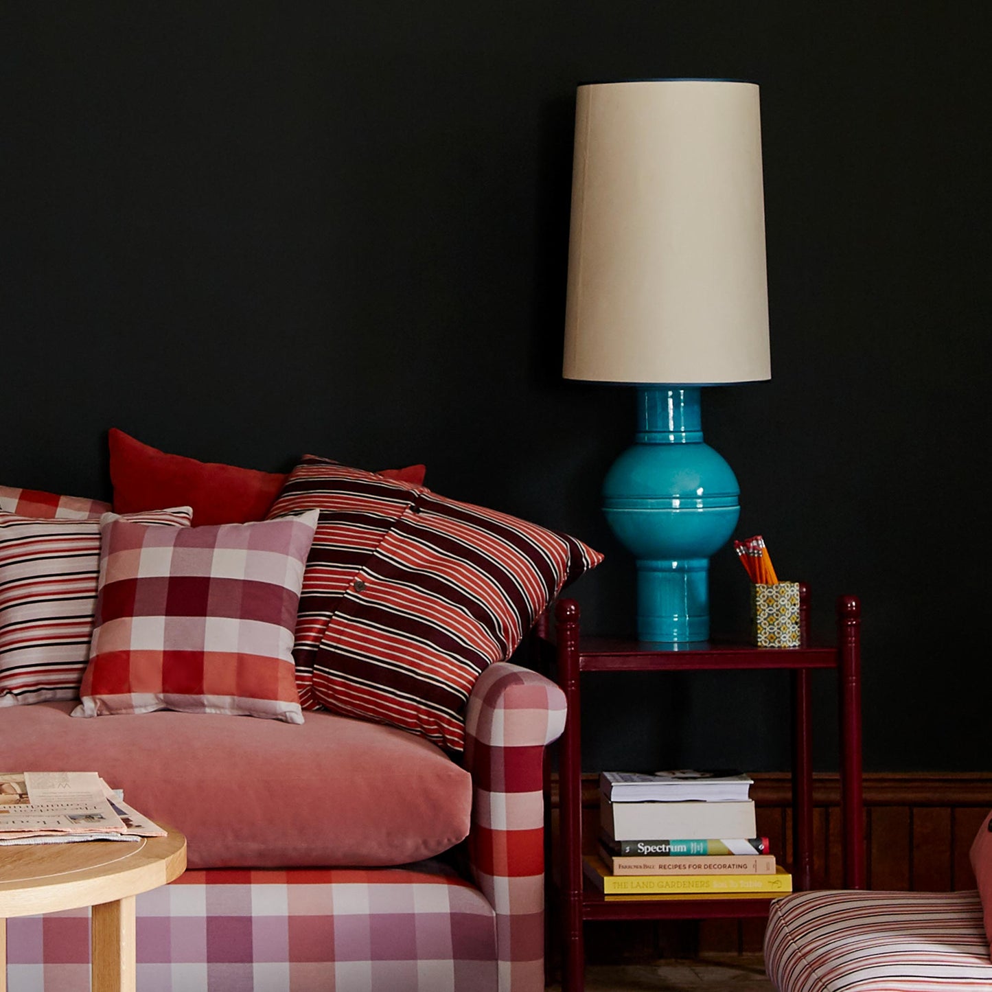 Beautifully designed living room with elegant furniture and decor by Nicola Harding & Co.