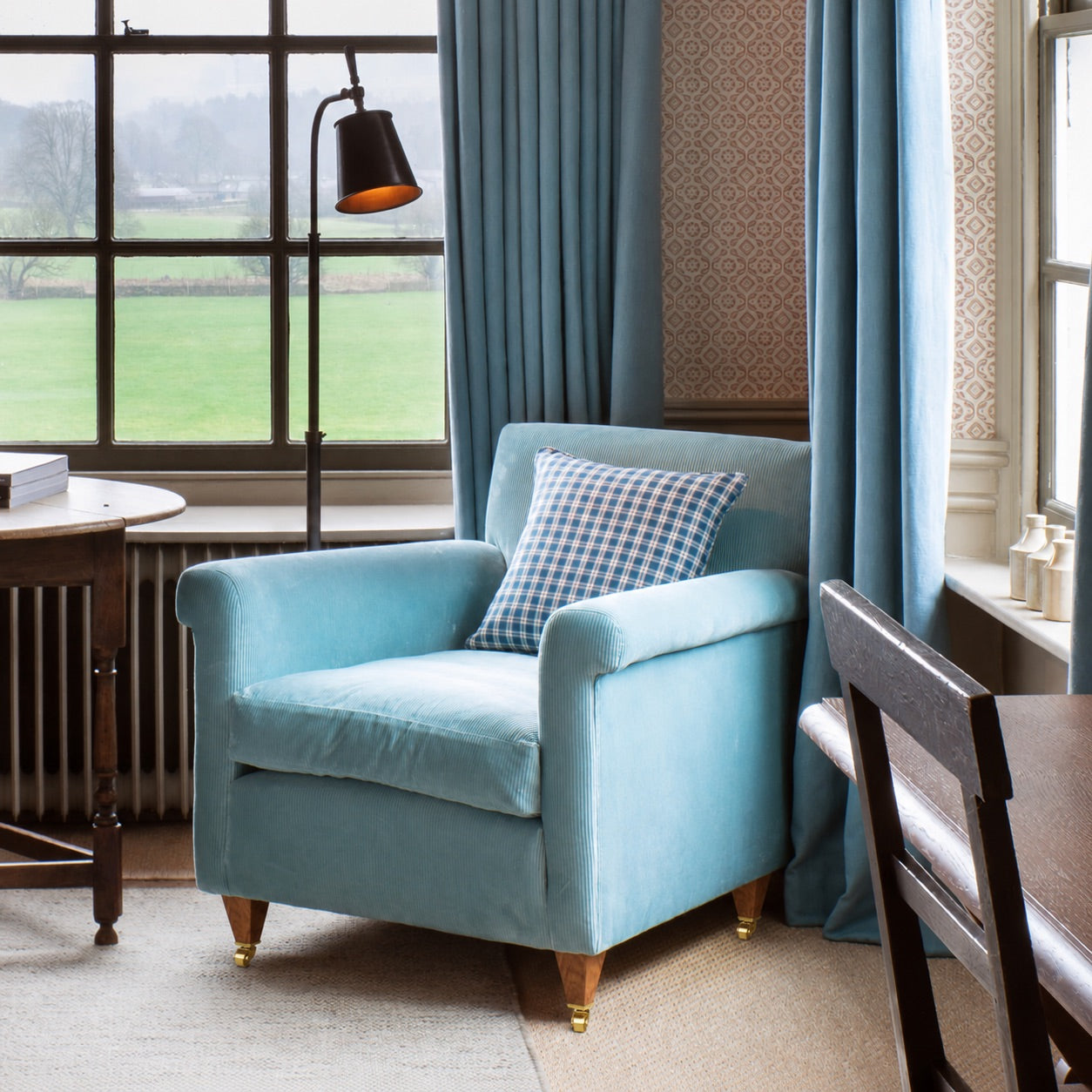 Idler Armchair in Classic Corduroy Stone Beige