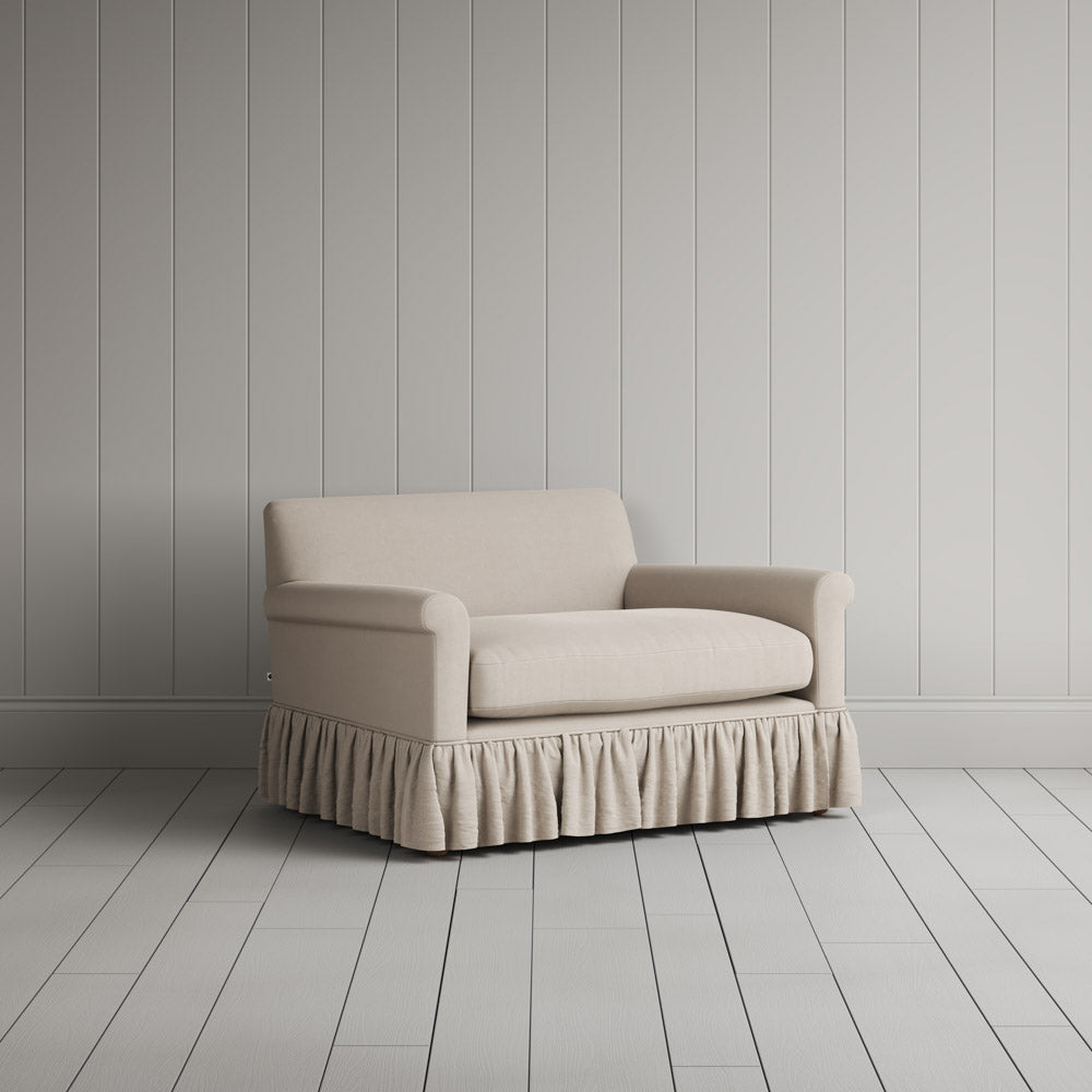 Curtain Call Love Seat in Laidback Linen Dove