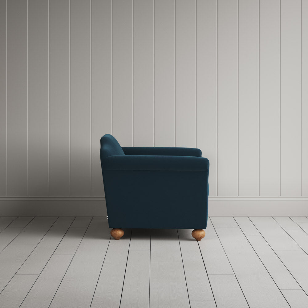 Dolittle Love Seat in Intelligent Velvet Aegean