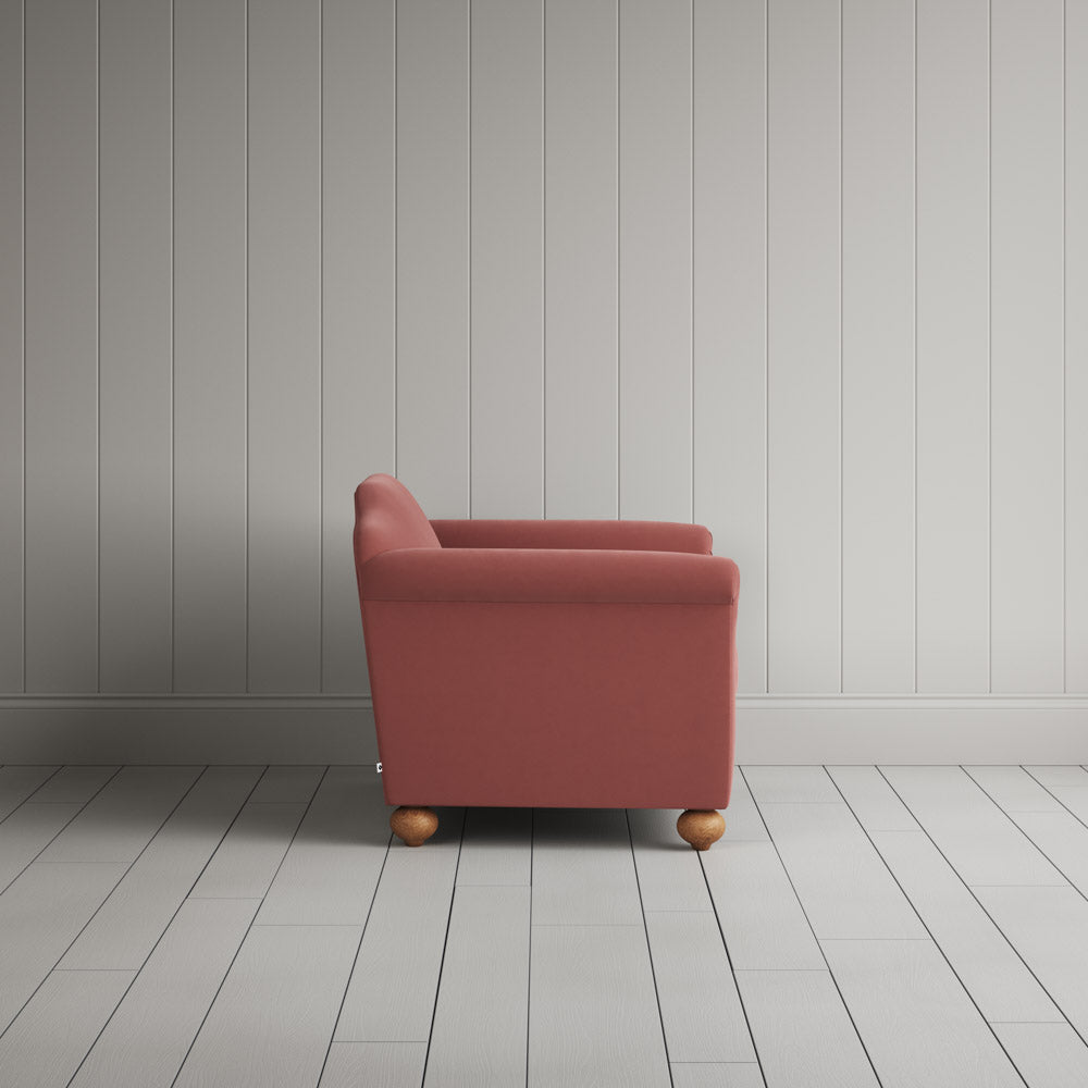 Dolittle Love Seat in Intelligent Velvet Damson