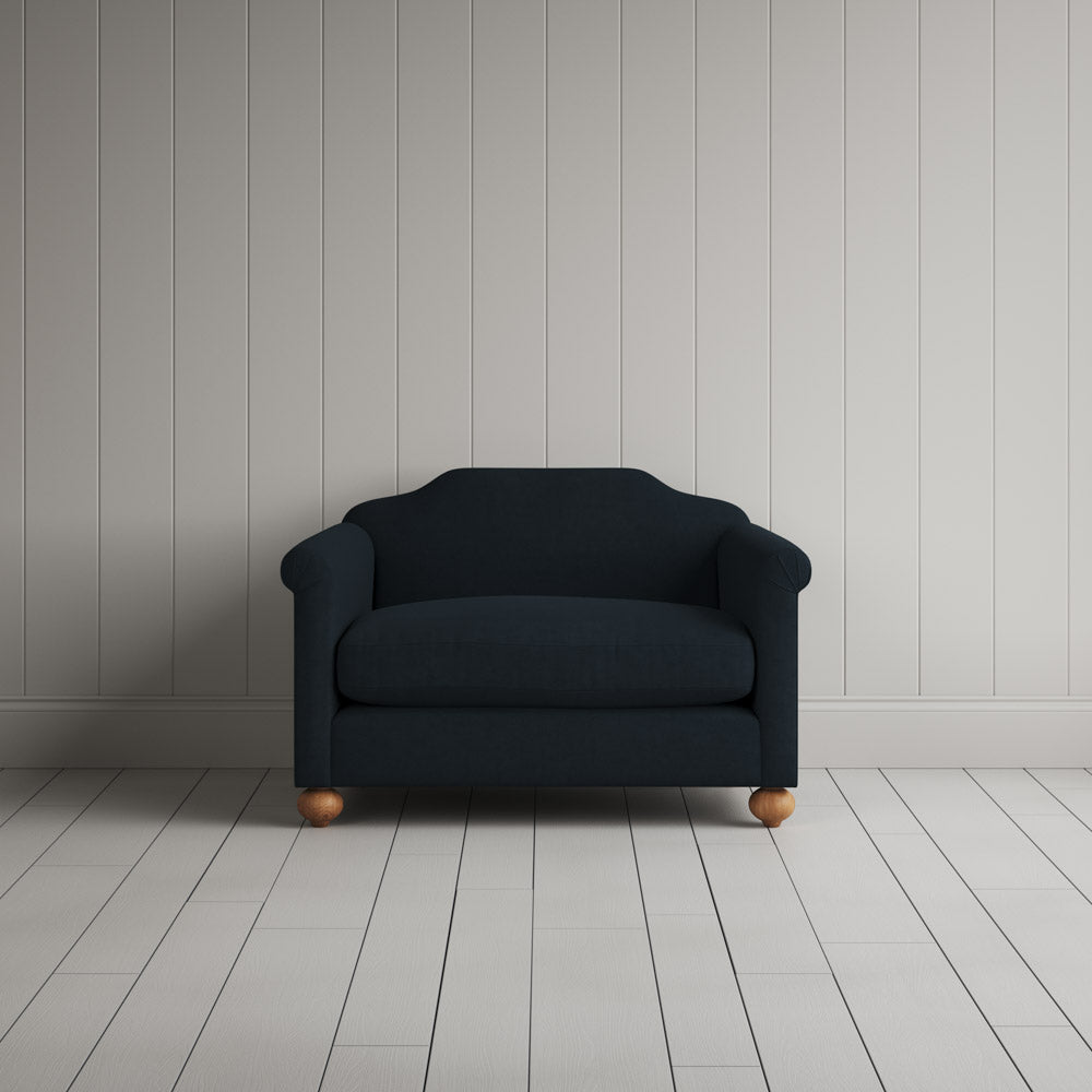 Dolittle Love Seat in Laidback Linen Midnight