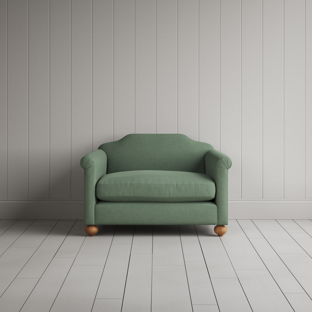Dolittle Love Seat in Laidback Linen Moss