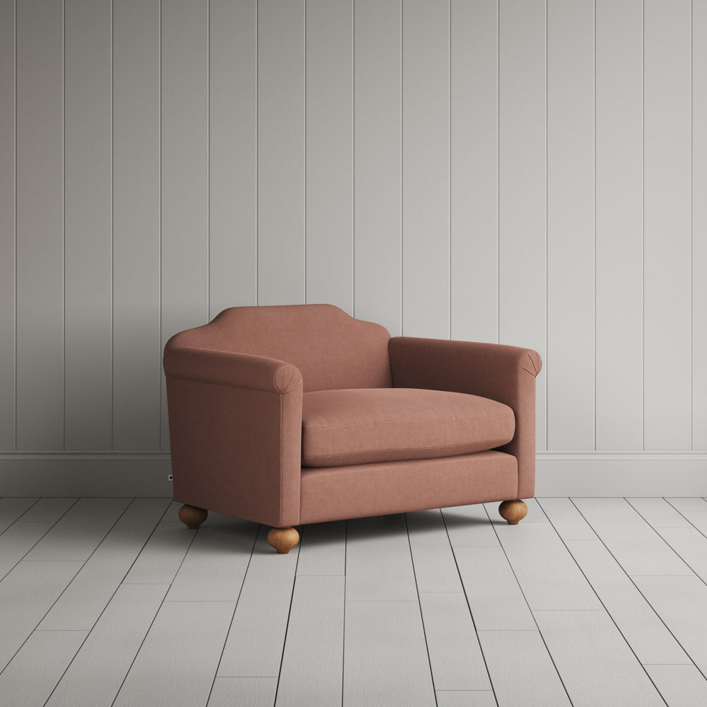 Dolittle Love Seat in Laidback Linen Roseberry