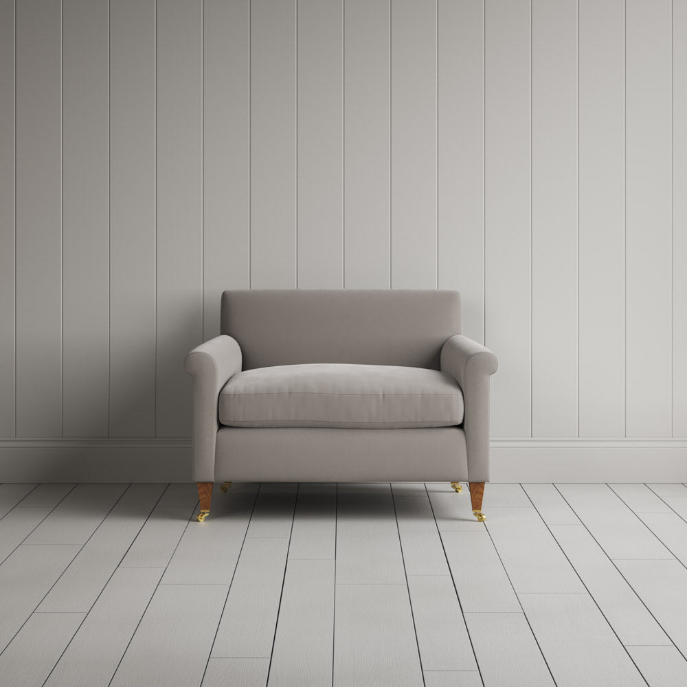 Idler Love Seat in Intelligent Velvet Moonstone