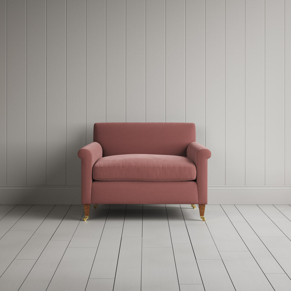 Idler Love Seat in Intelligent Velvet Rose