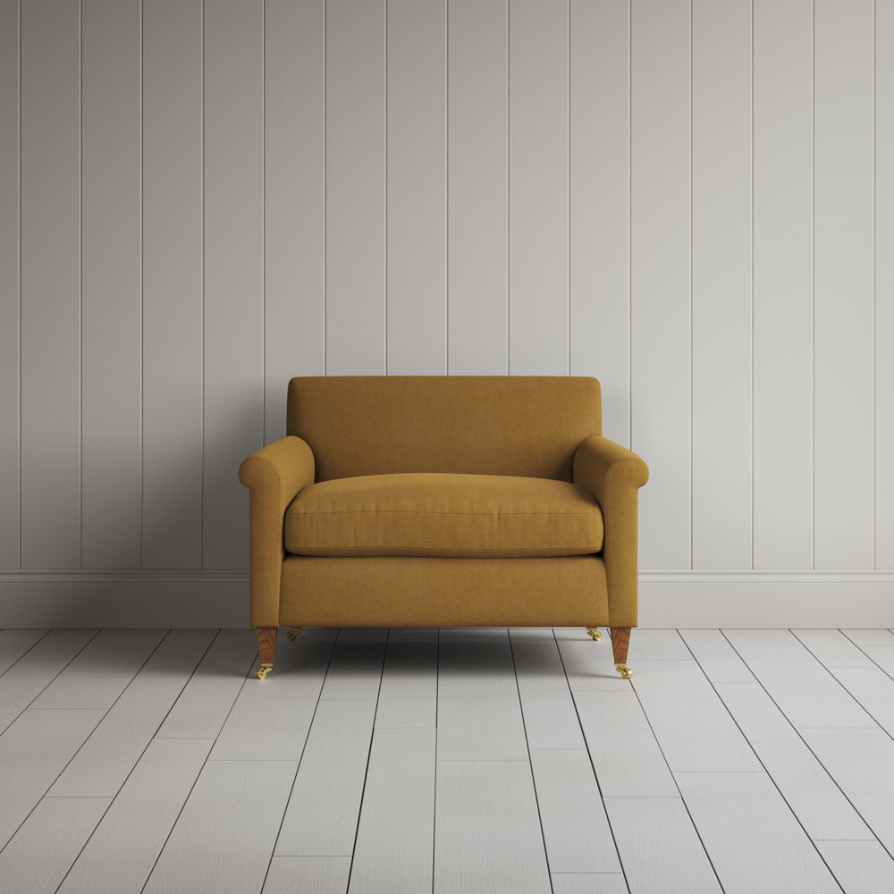 Idler Love Seat in Laidback Linen Ochre