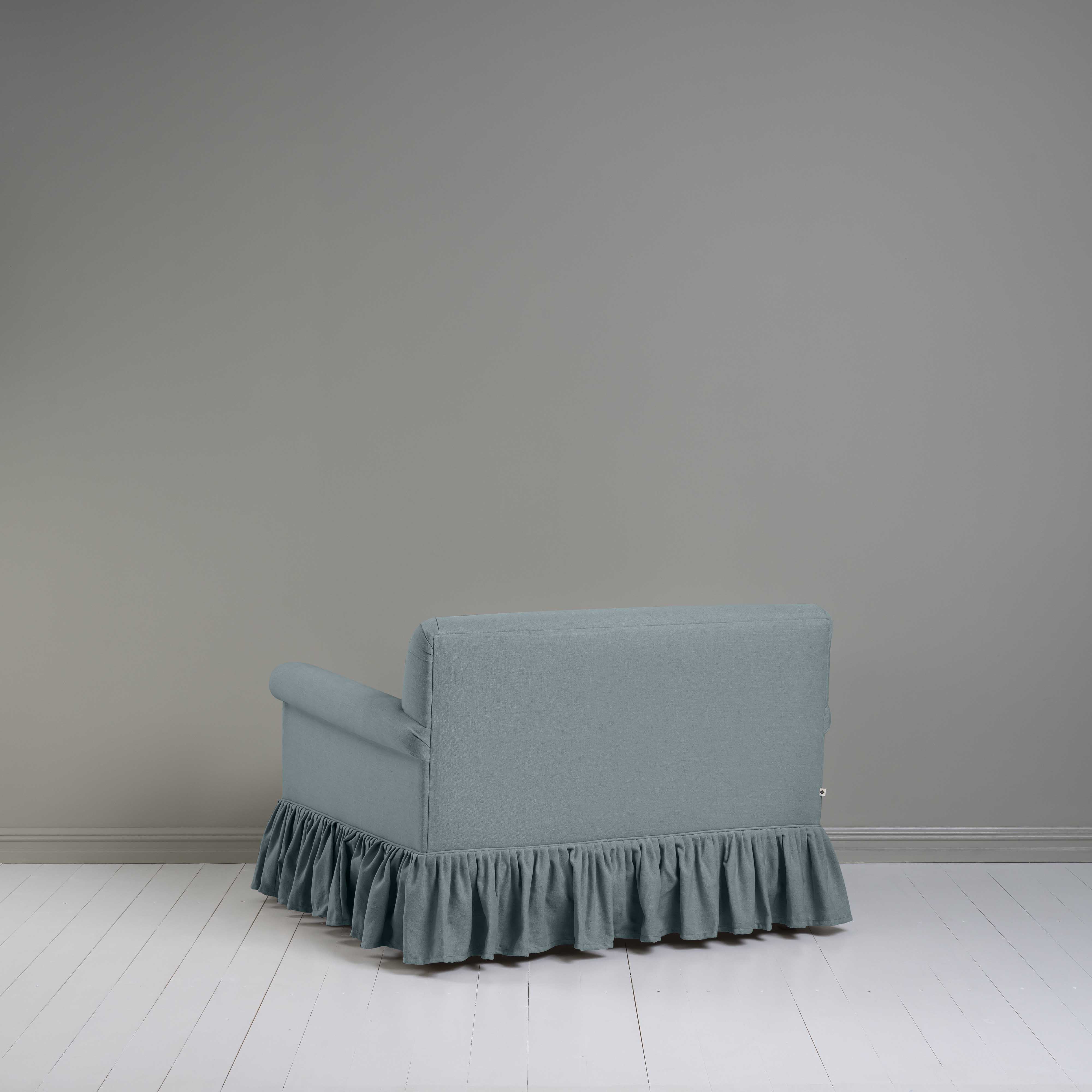 Back Side of Curtain Call Blue Love Seat - Nicola Harding